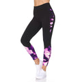 Women's 7/8 Highwaist Marble Leggings with Lattice Detail by DailySale