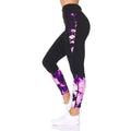Women's 7/8 Highwaist Marble Leggings with Lattice Detail by DailySale