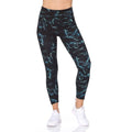Women's 7/8 Highwaist Marble Leggings with Sheer Mesh Panel and Pockets by DailySale