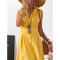 Women's A-Line Shirt Collar Casual Dress by DailySale