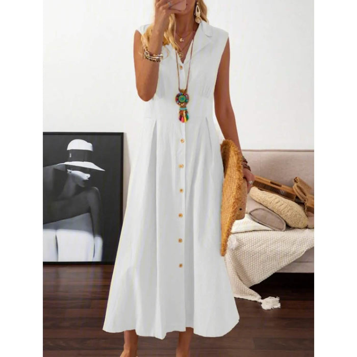 Women's A-Line Shirt Collar Casual Dress by DailySale