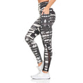 Women's Active High Rise Printed Leggings With Pockets by DailySale