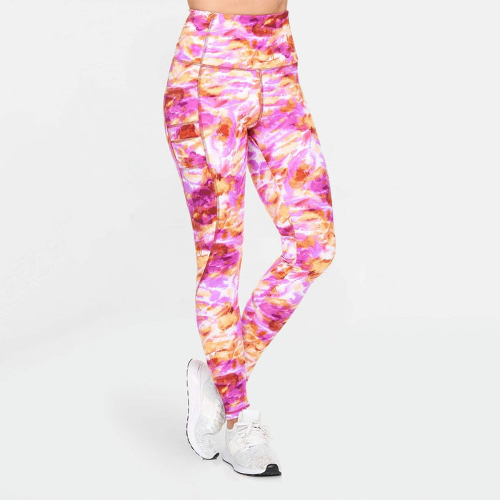 Women's Active High Rise Printed Leggings with Pockets by DailySale