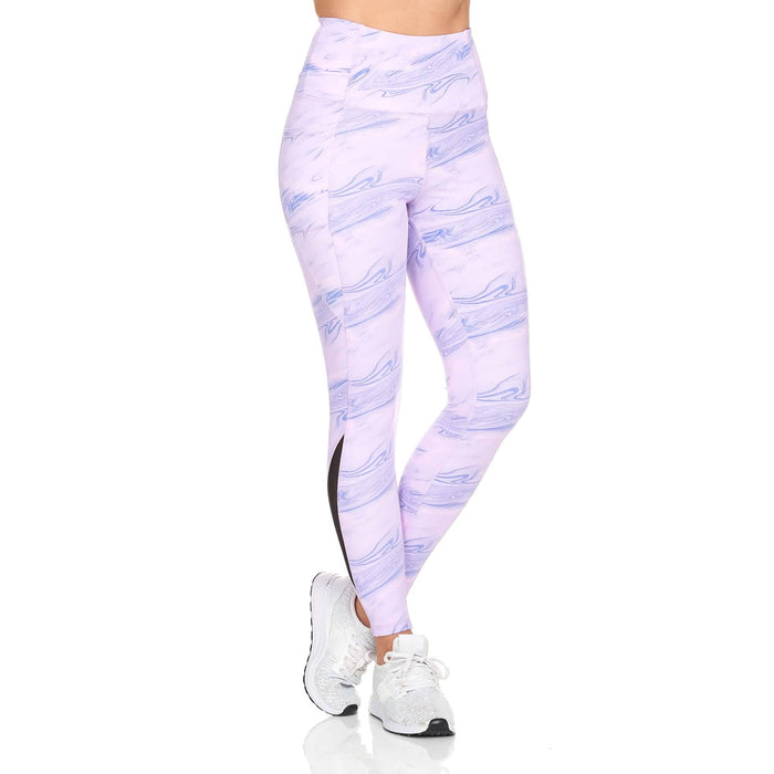Women's Active High Rise Printed Leggings With Pockets by DailySale