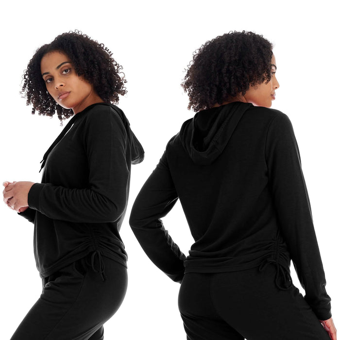 Women's Athleisure French Terry Fleece Pullover Hoodie Sweatshirt by DailySale