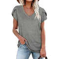 Women's Athleisure T-Shirt V-Neck Top by DailySale