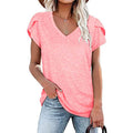 Women's Athleisure T-Shirt V-Neck Top by DailySale