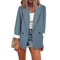 Women's Basic Double Breasted Solid Colored Blazer by DailySale