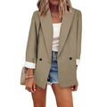 Women's Basic Double Breasted Solid Colored Blazer by DailySale