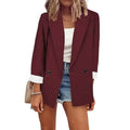 Women's Basic Double Breasted Solid Colored Blazer by DailySale