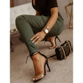 Women's Basic Essential Casual Sporty Tactical Cargo Trousers by DailySale