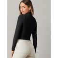 Women's Basic Mock Neck Long Sleeve Top by DailySale