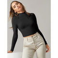 Women's Basic Mock Neck Long Sleeve Top by DailySale