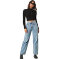 Women's Basic Mock Neck Long Sleeve Top by DailySale