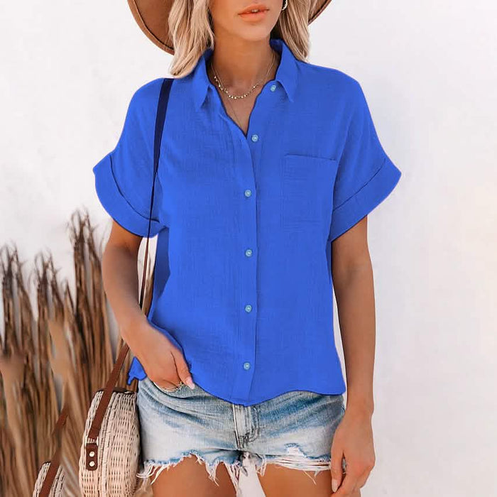 Women's Basic Solid Color Top Shirt by DailySale