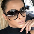 Women's Black Oversized PC Frame Glasses by DailySale