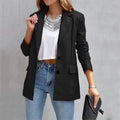 Women's Blazer Warm Breathable Outdoor Office Street Pocket Single Breasted Turndown by DailySale