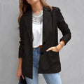 Women's Blazer Warm Breathable Outdoor Office Street Pocket Single Breasted Turndown by DailySale
