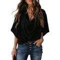 Women's Blouse Plain V Neck Basic Tops by DailySale