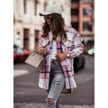 Women's Blouse Shirt Shacket Button Pocket Long Sleeve by DailySale