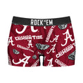 Women's Boy Shorts - Alabama Crimson Tide - Logo All-Over by Rock 'Em Socks