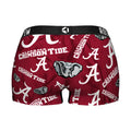 Women's Boy Shorts - Alabama Crimson Tide - Logo All-Over by Rock 'Em Socks