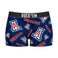 Women's Boy Shorts - Arizona Wildcats - Logo All-Over by Rock 'Em Socks