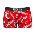 Women's Boy Shorts - Cincinnati Bearcats - Logo All-over by Rock 'Em Socks