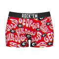Women's Boy Shorts - Georgia Bulldogs - Twisted Wordmark by Rock 'Em Socks