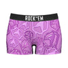 Women's Boy Shorts - Hex Drip (Lilac)