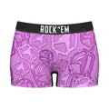 Women's Boy Shorts - Hex Drip (Lilac) by Rock 'Em Socks