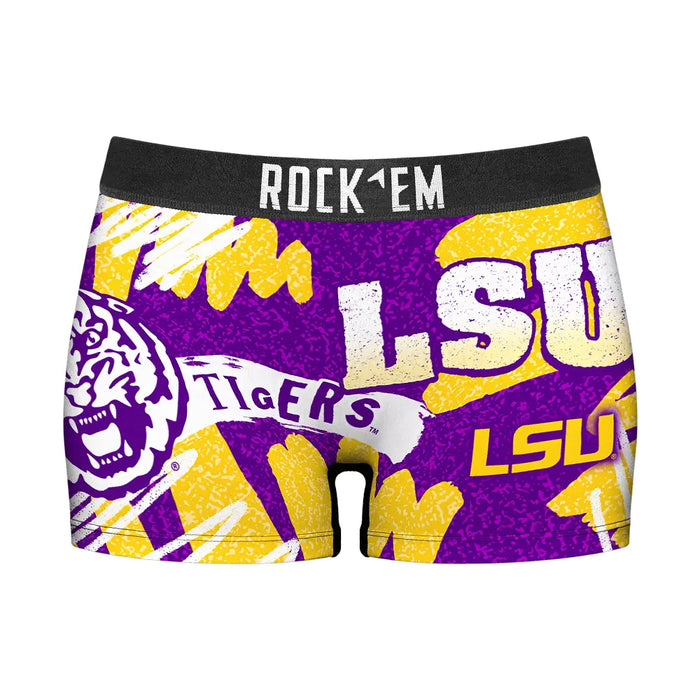 Women's Boy Shorts - LSU Tigers - Team Blast by Rock 'Em Socks