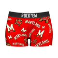 Women's Boy Shorts - Maryland Terrapins - Logo All-Over by Rock 'Em Socks