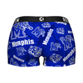 Women's Boy Shorts - Memphis Tigers - Logo All-Over by Rock 'Em Socks