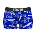 Women's Boy Shorts - Memphis Tigers - Logo All-Over by Rock 'Em Socks