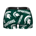 Women's Boy Shorts - Michigan State Spartans - Logo All-Over by Rock 'Em Socks