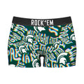 Women's Boy Shorts - Michigan State Spartans - Twisted Wordmark by Rock 'Em Socks