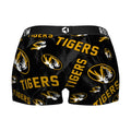 Women's Boy Shorts - Missouri Tigers - Logo All-Over by Rock 'Em Socks