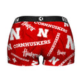 Women's Boy Shorts - Nebraska Huskers - Logo All-Over by Rock 'Em Socks