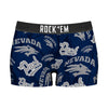 Women's Boy Shorts - Nevada Wolf Pack - Logo All-Over