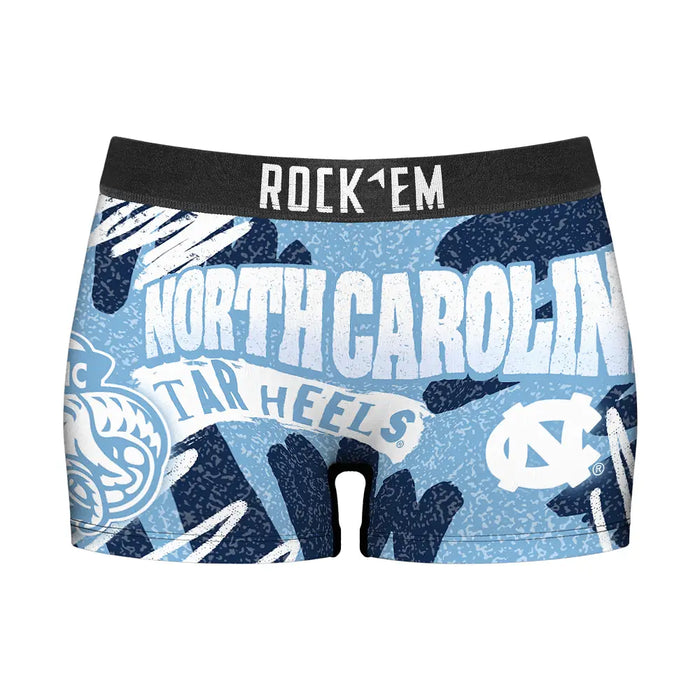 Women's Boy Shorts - North Carolina Tar Heels - Team Blast by Rock 'Em Socks