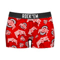 Women's Boy Shorts - Ohio State Buckeyes - Logo All-Over by Rock 'Em Socks
