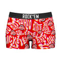 Women's Boy Shorts - Ohio State Buckeyes - Twisted Wordmark by Rock 'Em Socks
