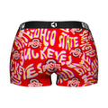 Women's Boy Shorts - Ohio State Buckeyes - Twisted Wordmark by Rock 'Em Socks
