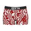 Women's Boy Shorts - Oklahoma Sooners - Wavy Checkers