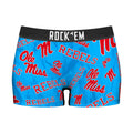 Women's Boy Shorts - Ole Miss Rebels - Logo All-Over by Rock 'Em Socks