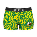 Women's Boy Shorts - Oregon Ducks - Wavy Checkers by Rock 'Em Socks