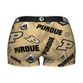 Women's Boy Shorts - Purdue Boilermakers - Logo All-Over by Rock 'Em Socks