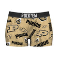 Women's Boy Shorts - Purdue Boilermakers - Logo All-Over by Rock 'Em Socks