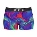 Women's Boy Shorts - Rainbow Trips by Rock 'Em Socks